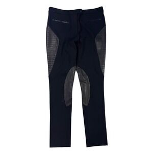 Rag &‎ Bone Lamb Leather Pants Womens Size 12 Black Suede Skinny Moto Zipper